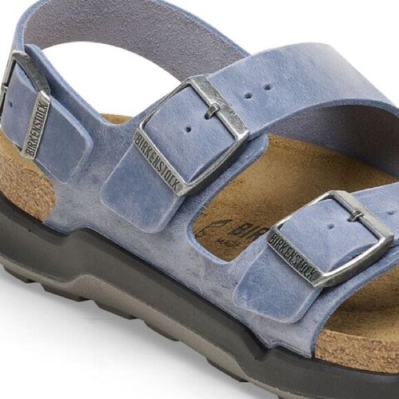 Birkenstock Men\'s Blue Two-Strap Sandal with Backstrap main image 12